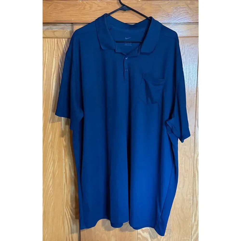 Nike Dri-FIT Micro Pique Pocket Polo Shirt - Navy Blue - 3XL